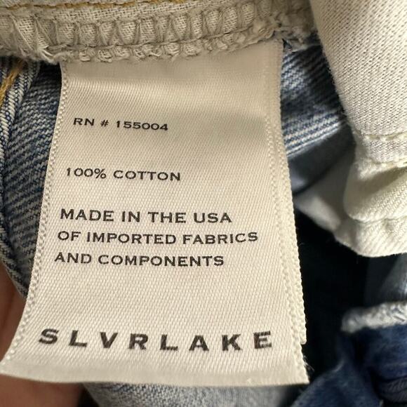 NEW Slvrlake Tyler Distressed Straight Leg Jeans Women's Size 28 - Picture 7 of 7